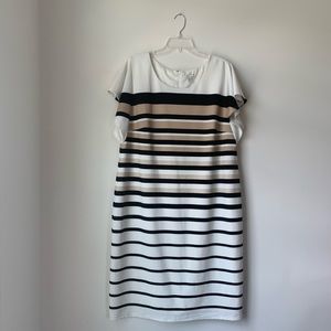 Est. 1946 Black and Tan striped dress size 18/20w